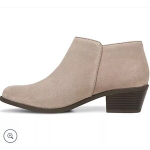 Vionic Suede Brown Ankle Heel Boots Shyanne Pointy Toe Women Size 7